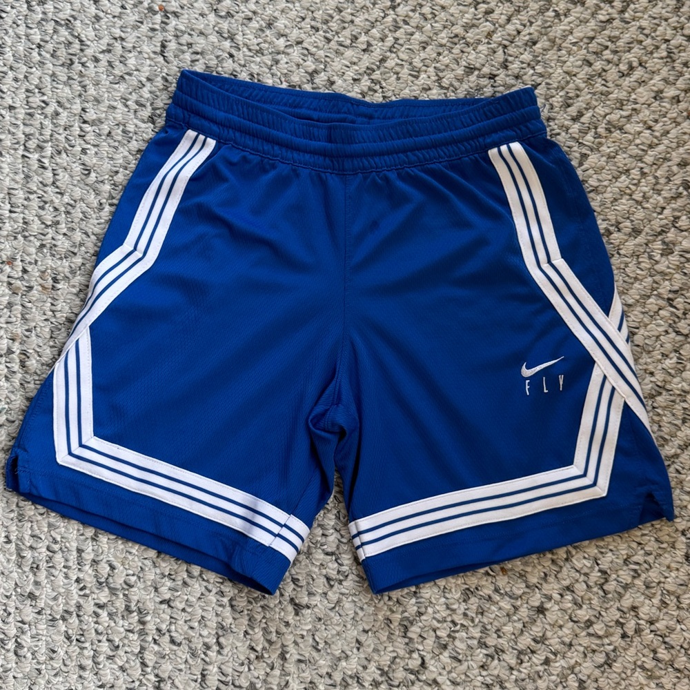 Youth Nike Fly Royal Blue Athletic Shorts- Size Large